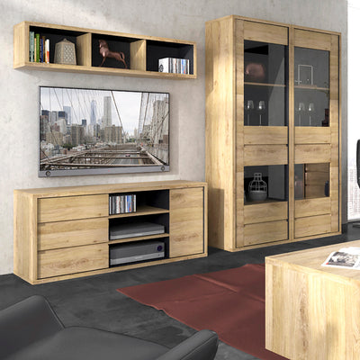 Shetland 1 Door 3 Drawer TV Cabinet – FTG, view 4