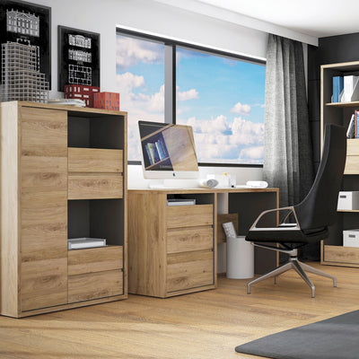 Shetland 3 Drawer Desk – FTG, view 4