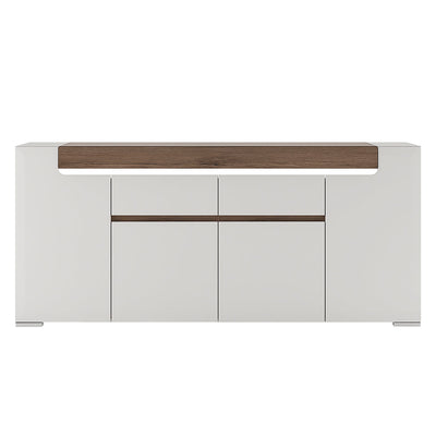 Toronto Wide 4 Door 2 Drawer Sideboard (inc. Plexi Lighting) – FTG, view 2