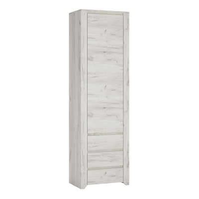Angel Tall Narrow One Door 3 Drawer Narrow Cupboard – FTG