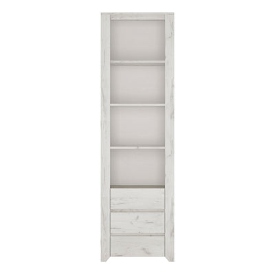 Angel Tall Narrow 3 Drawer Bookcase – FTG, view 2