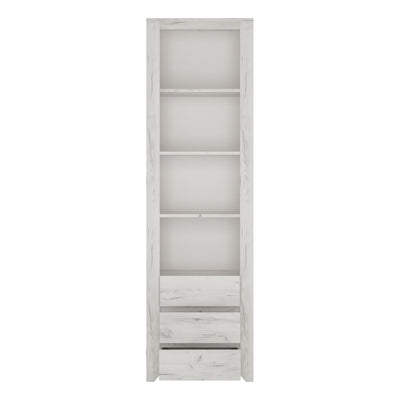 Angel Tall Narrow 3 Drawer Bookcase – FTG, view 3