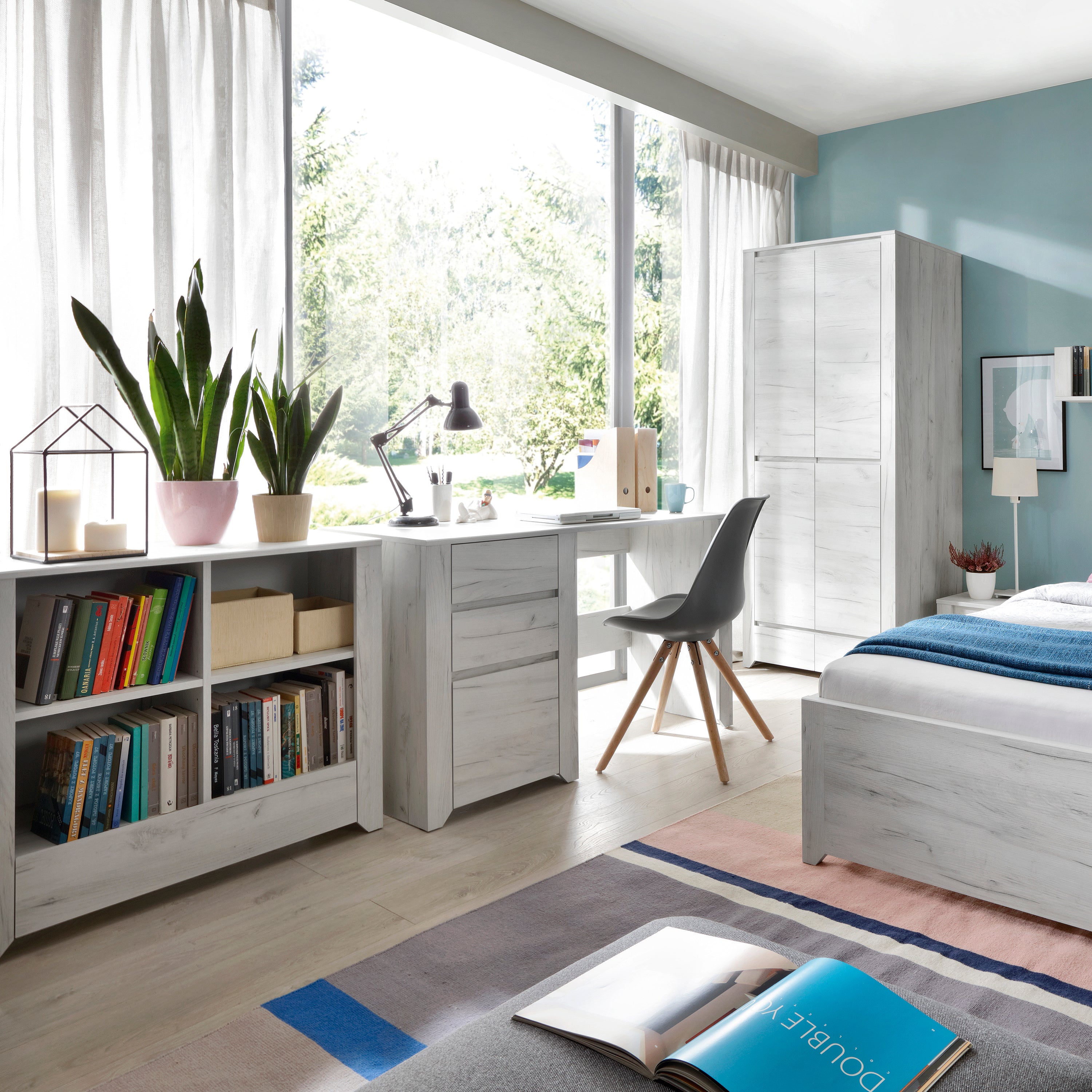 Angel 2 Door 3+3 Drawer Wide Chest – FTG, view 4
