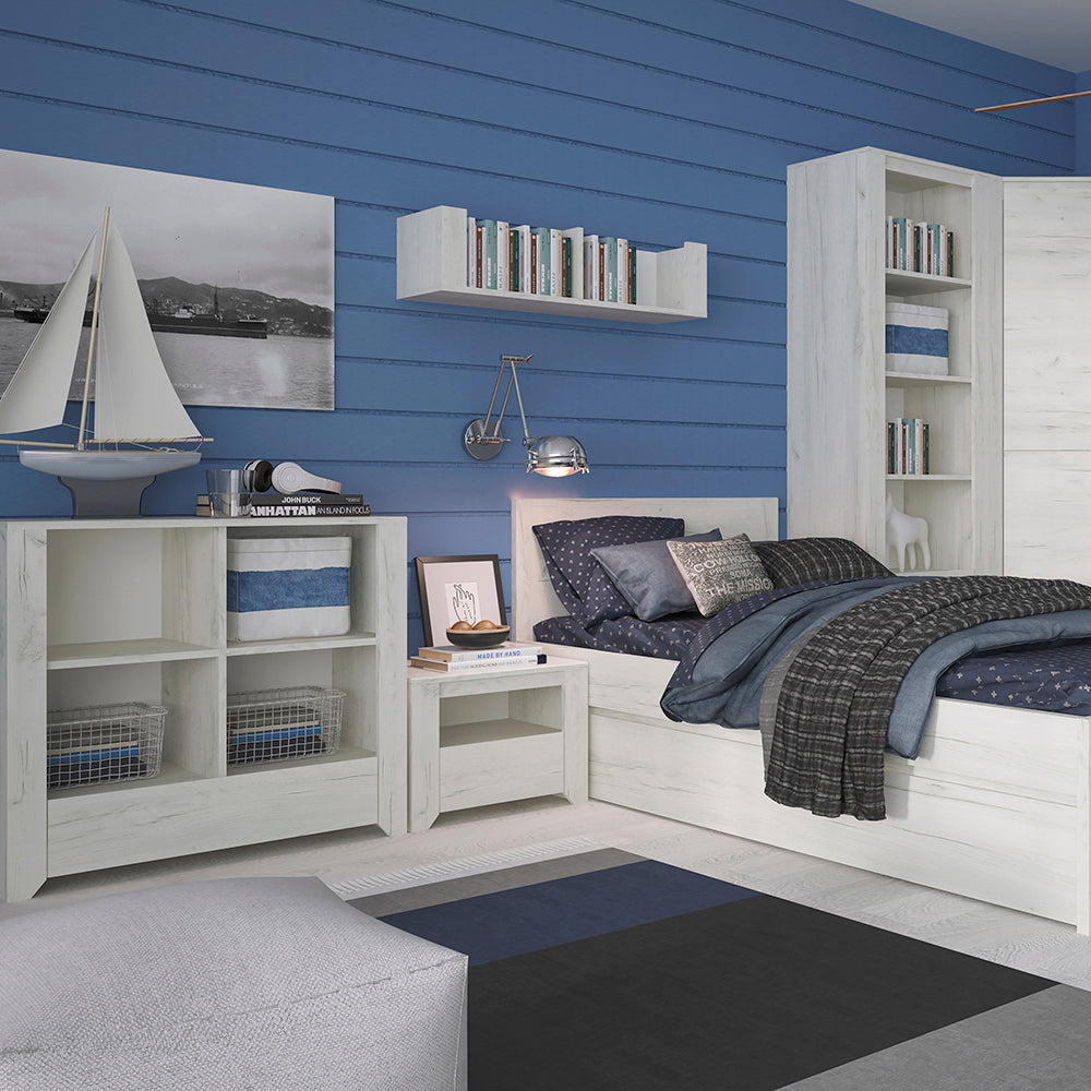 Angel Package - 1 Drawer Bedside Cabinet + 2+3 Chest of Drawers + 2 Door 2 Drawer Fitted Wardrobe – FTG, view 4