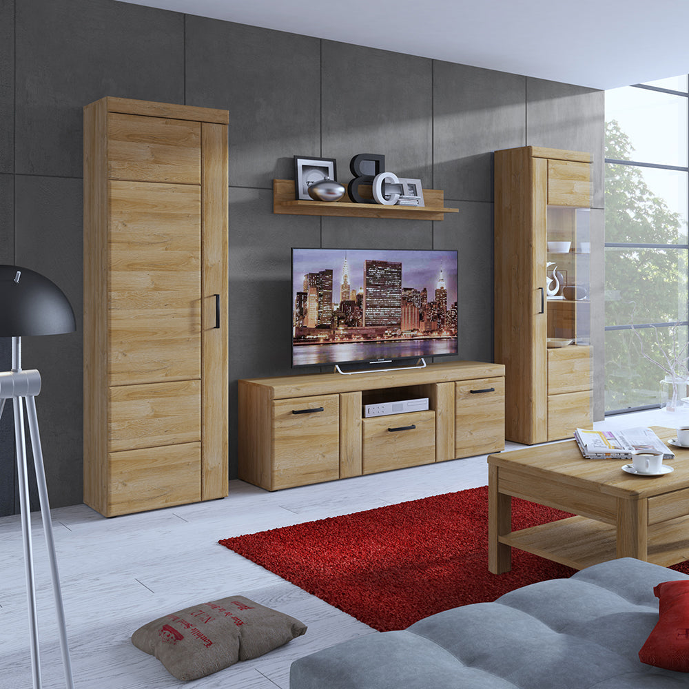 Cortina Tall Cupboard (LH) in Grandson Oak – FTG, view 3