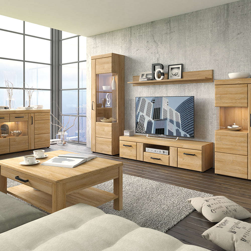 Cortina Wall Shelf 156cm in Grandson Oak – FTG, view 3