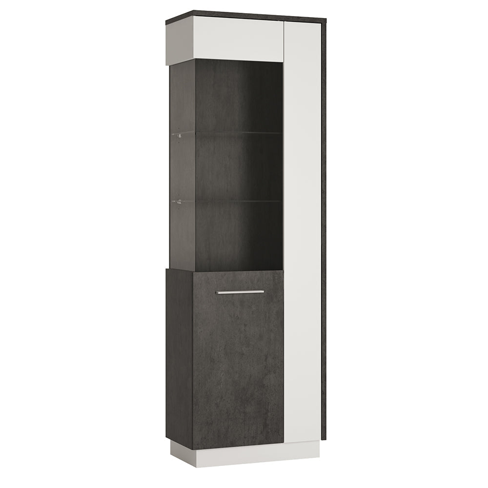 Zingaro Tall Glazed Display Cabinet (LH) – FTG