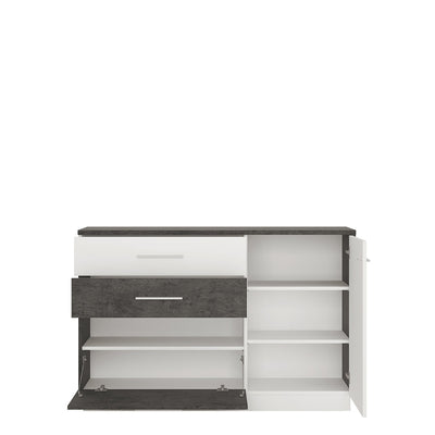Zingaro 1 Door 2 Drawer 1 Compartment Sideboard – FTG, view 2
