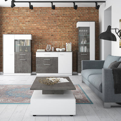 Zingaro 1 Door 2 Drawer 1 Compartment Sideboard – FTG, view 4
