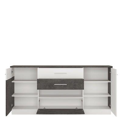 Zingaro 2 Door 2 Drawer 1 Compartment Sideboard – FTG, view 2
