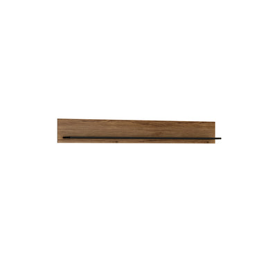 Brolo 167cm Wall Shelf with a Walnut and Dark Panel Finish – FTG