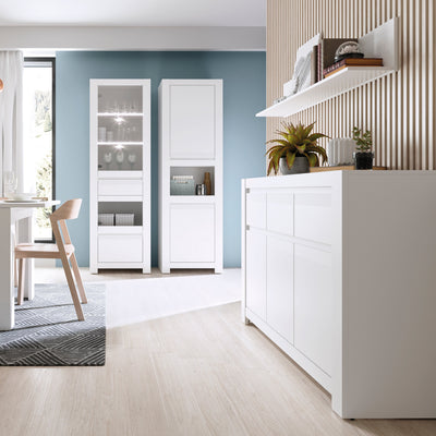 Novi 2 Door Chiffonier in Alpine White – FTG, view 4