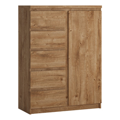 Fribo 1 Door 5 Drawer Cabinet in Oak – FTG