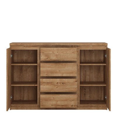 Fribo 2 Door 4 Drawer Sideboard in Oak – FTG, view 2
