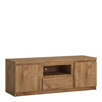 Fribo 2 Door 1 Drawer 136cm wide TV Cabinet in Oak – FTG