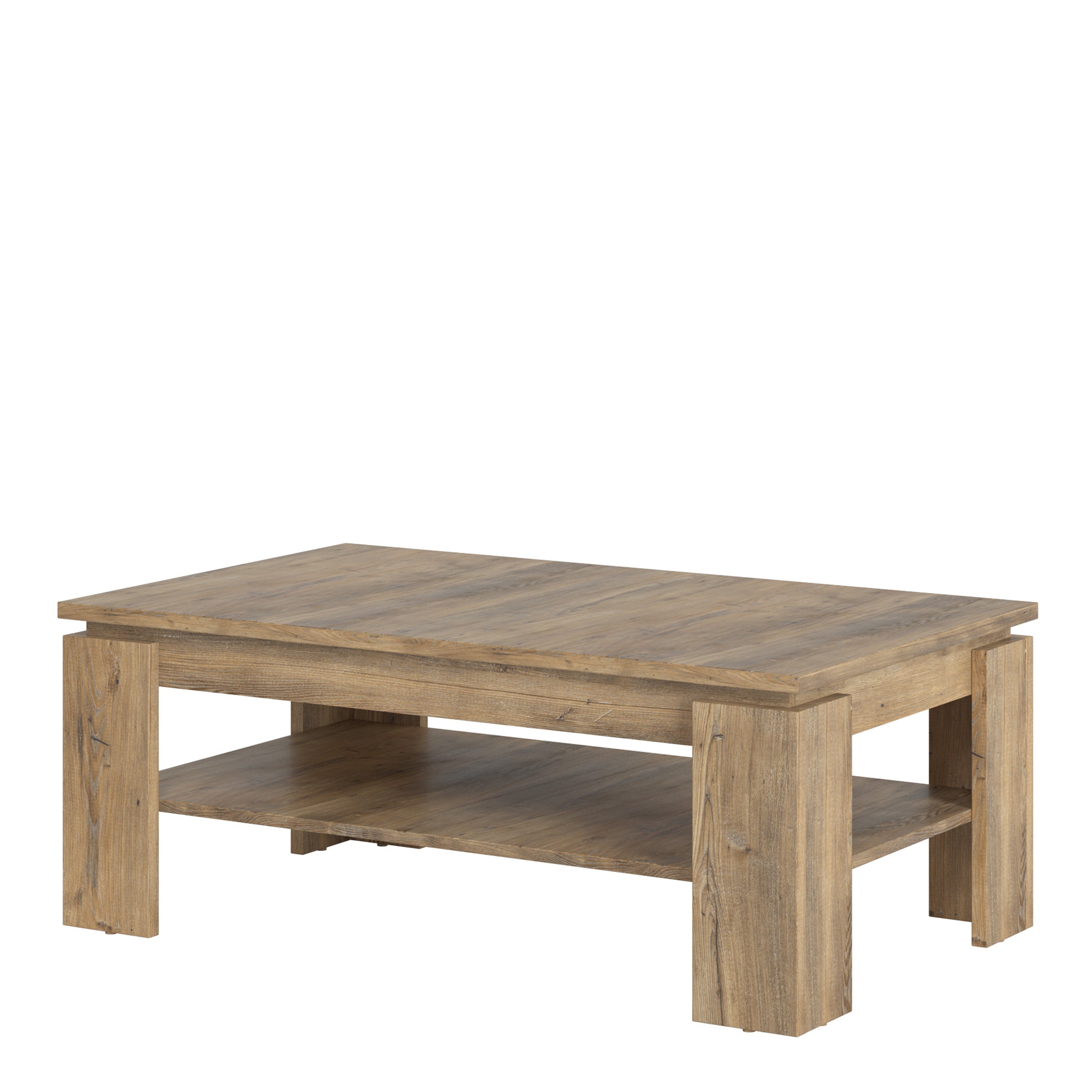 Rapallo Large Coffee Table in Chestnut and Matera Grey – FTG, view 2