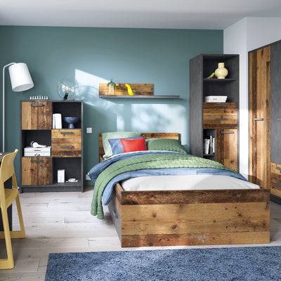 Brooklyn Underbed Drawer in Walnut and Dark Matera Grey – FTG, view 5