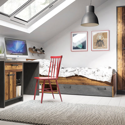 Brooklyn Underbed Drawer in Walnut and Dark Matera Grey – FTG, view 6