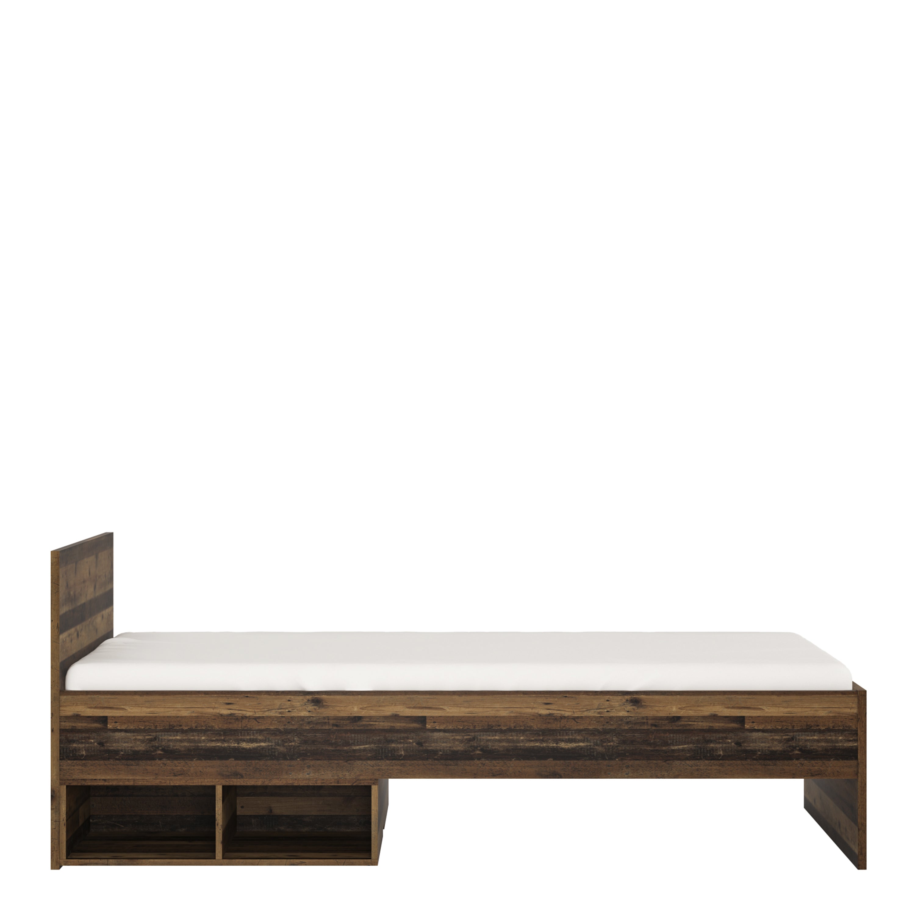 Brooklyn Single Bed 90cm in Walnut – FTG, view 2