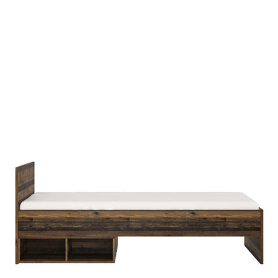 Brooklyn Single Bed 90cm in Walnut – FTG, view 2