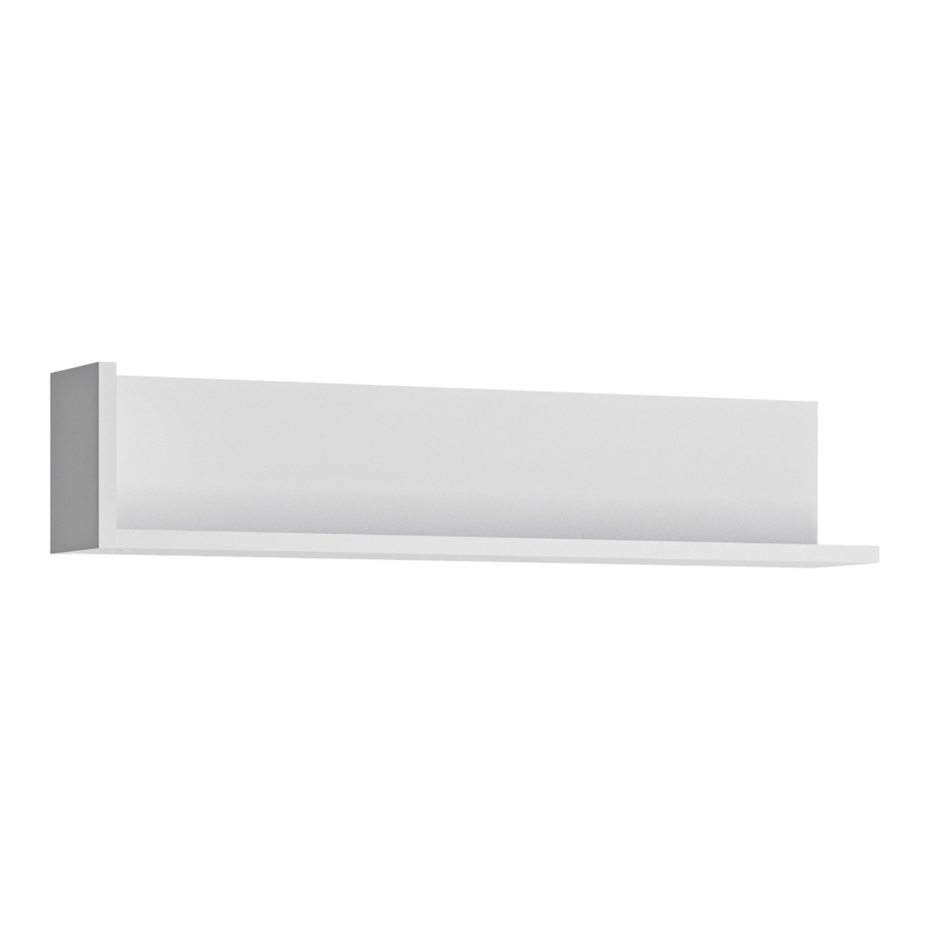 Lyon 120cm Wall Shelf in White and High Gloss – FTG