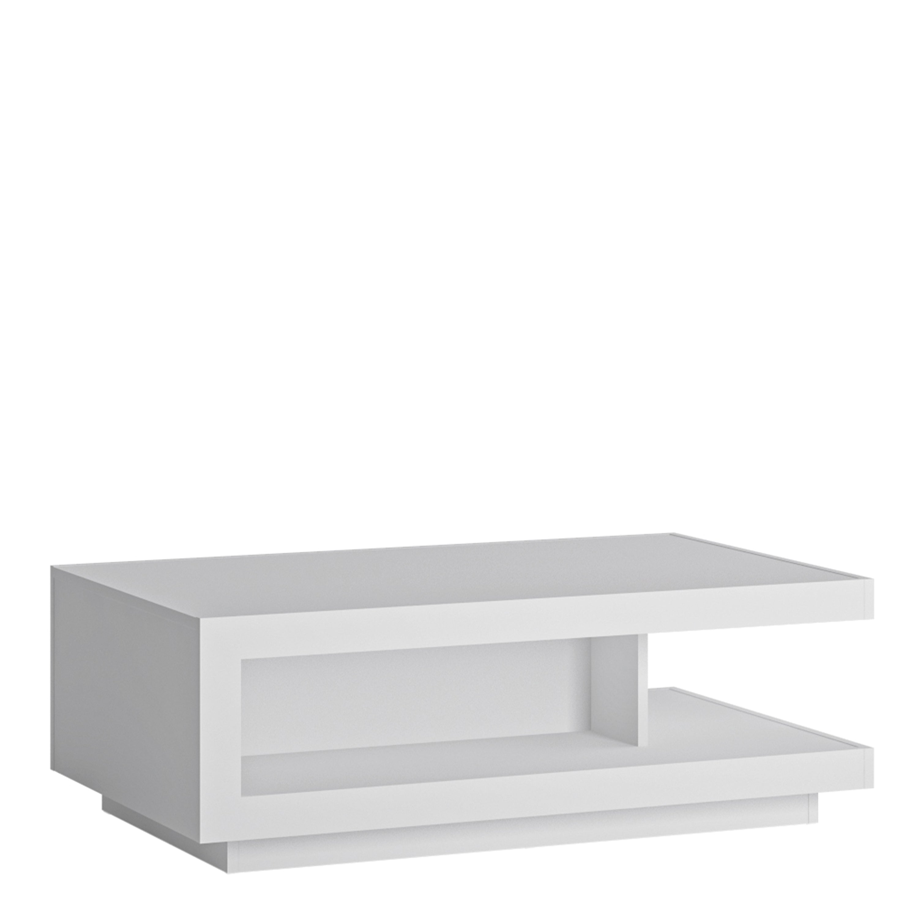 Lyon Designer Coffee Table in White and High Gloss – FTG
