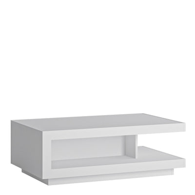 Lyon Designer Coffee Table in White and High Gloss – FTG