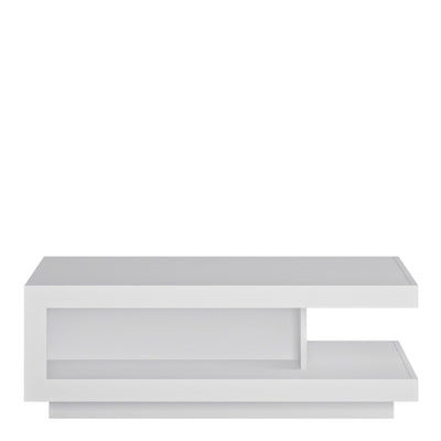 Lyon Designer Coffee Table in White and High Gloss – FTG, view 2