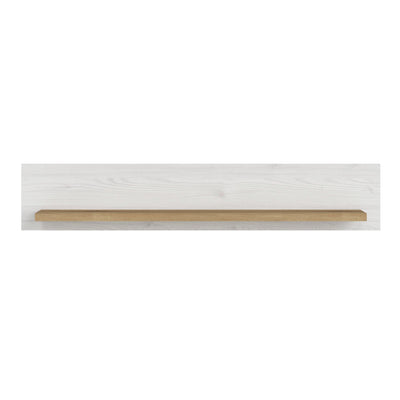 Celesto Shelf in White and Oak – FTG, view 2