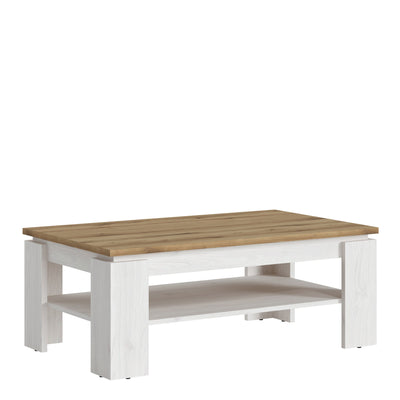 Celesto Coffee Table in White and Oak – FTG