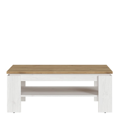 Celesto Coffee Table in White and Oak – FTG, view 2