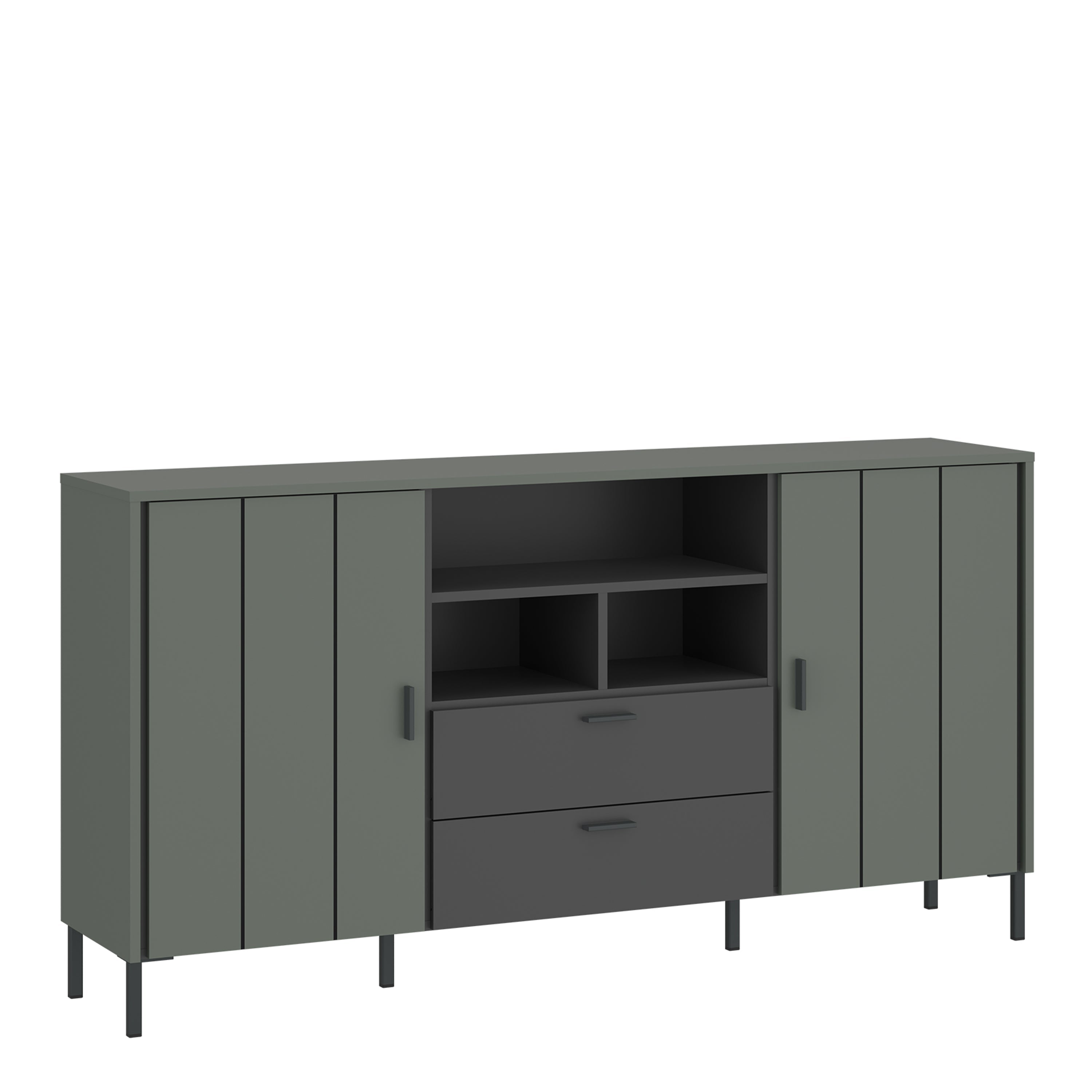Arundel Sideboard 2 Door 2 Drawer in Green/Grey – FTG