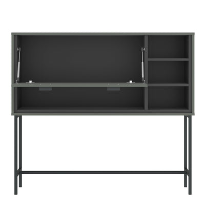 Arundel Bar Table 1 Flap in Green/Grey – FTG, view 2