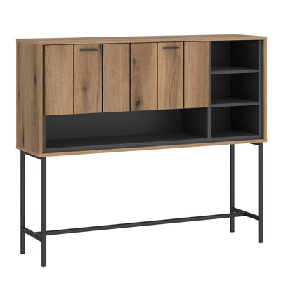Arundel Bar Table with 1 Flap in Oak/Grey – FTG