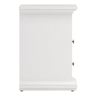 Paris Bedside 2 Drawers in White – FTG, view 4