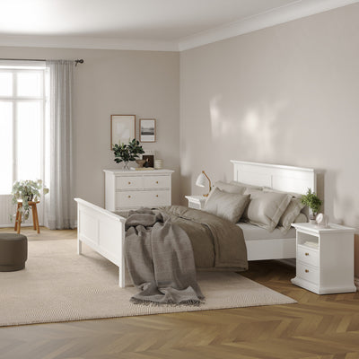 Paris Bedside 2 Drawers in White – FTG, view 6