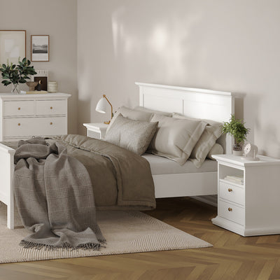 Paris Bedside 2 Drawers in White – FTG, view 7