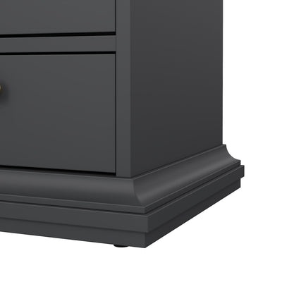 Paris Wardrobe with 4 Doors and 2 Drawers in Matt Grey – FTG, view 10