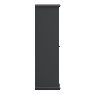 Paris Wardrobe with 2 Doors in Matt Grey – FTG, view 4