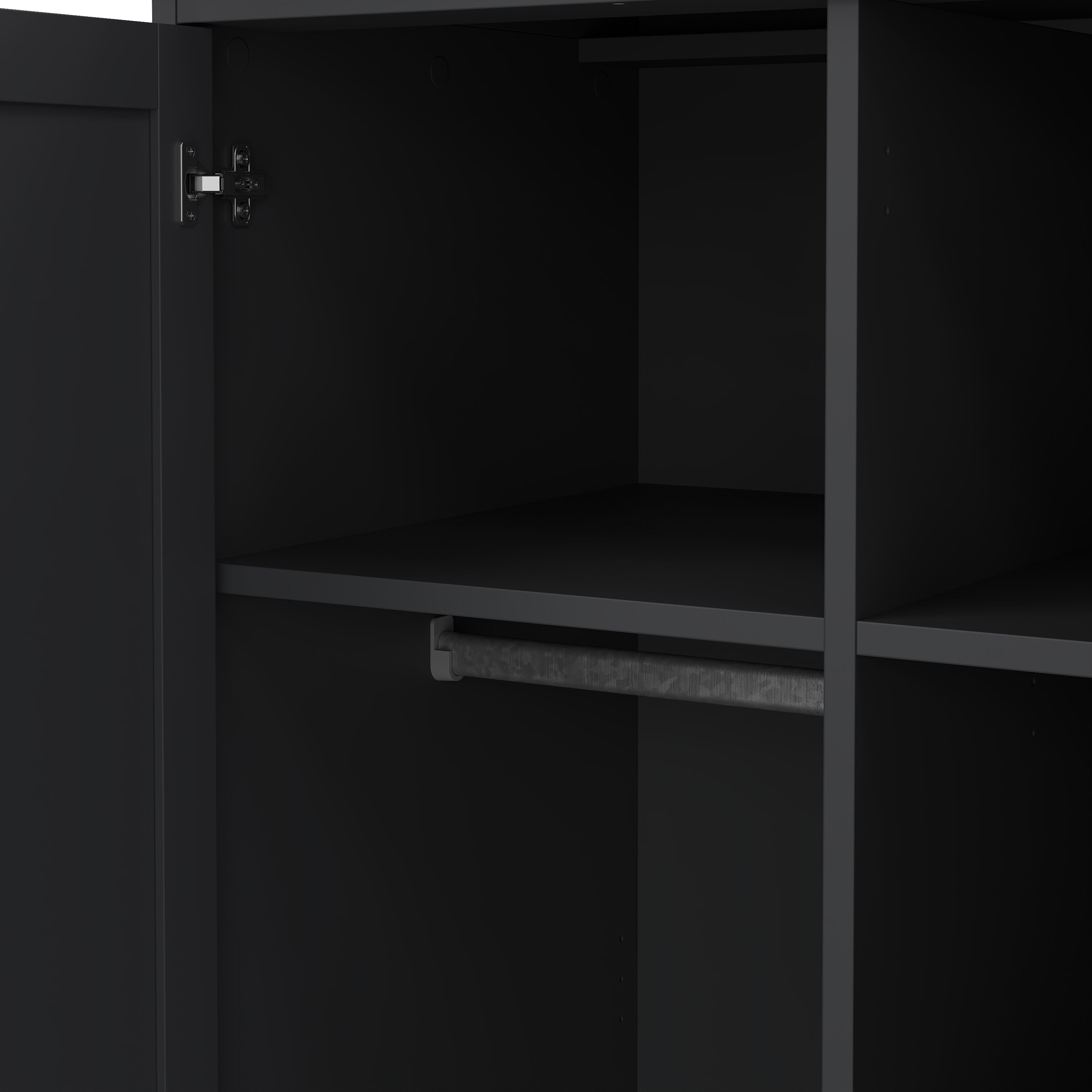 Paris Wardrobe with 2 Doors in Matt Grey – FTG, view 9