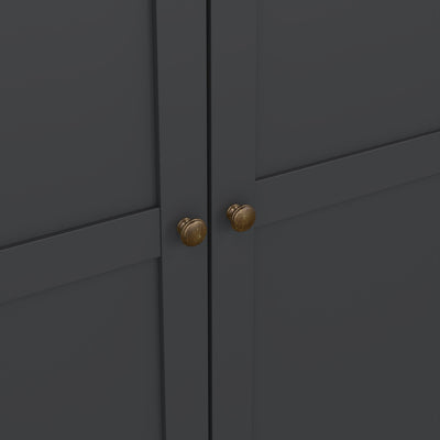 Paris Wardrobe with 3 Doors in Matt Grey – FTG, view 10