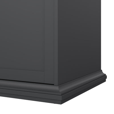 Paris Wardrobe with 3 Doors in Matt Grey – FTG, view 11