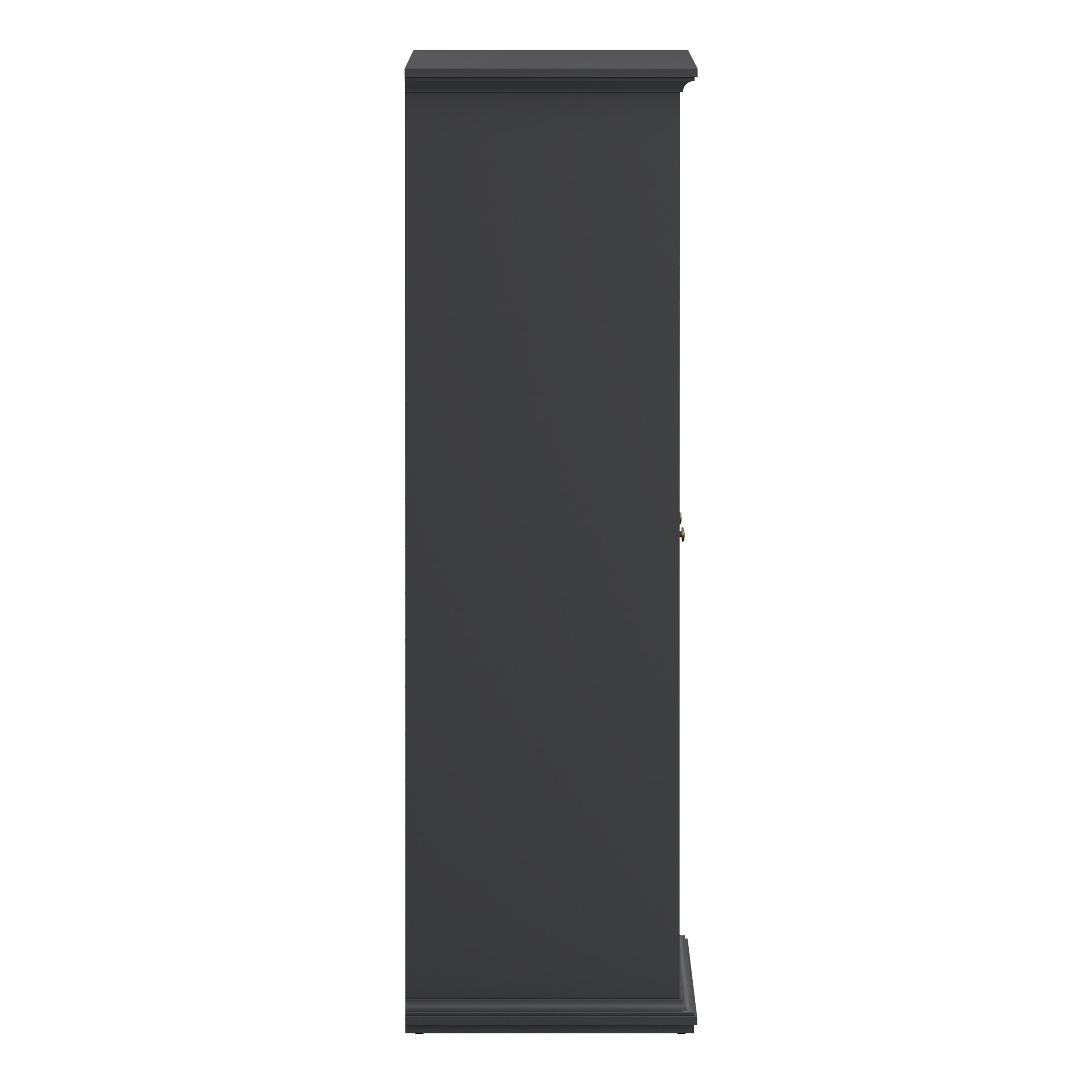 Paris Wardrobe with 3 Doors in Matt Grey – FTG, view 4