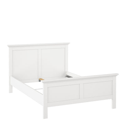 Paris Double Bed (140 x 200) in White – FTG, view 2