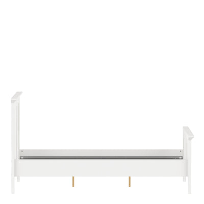 Paris Double Bed (140 x 200) in White – FTG, view 5