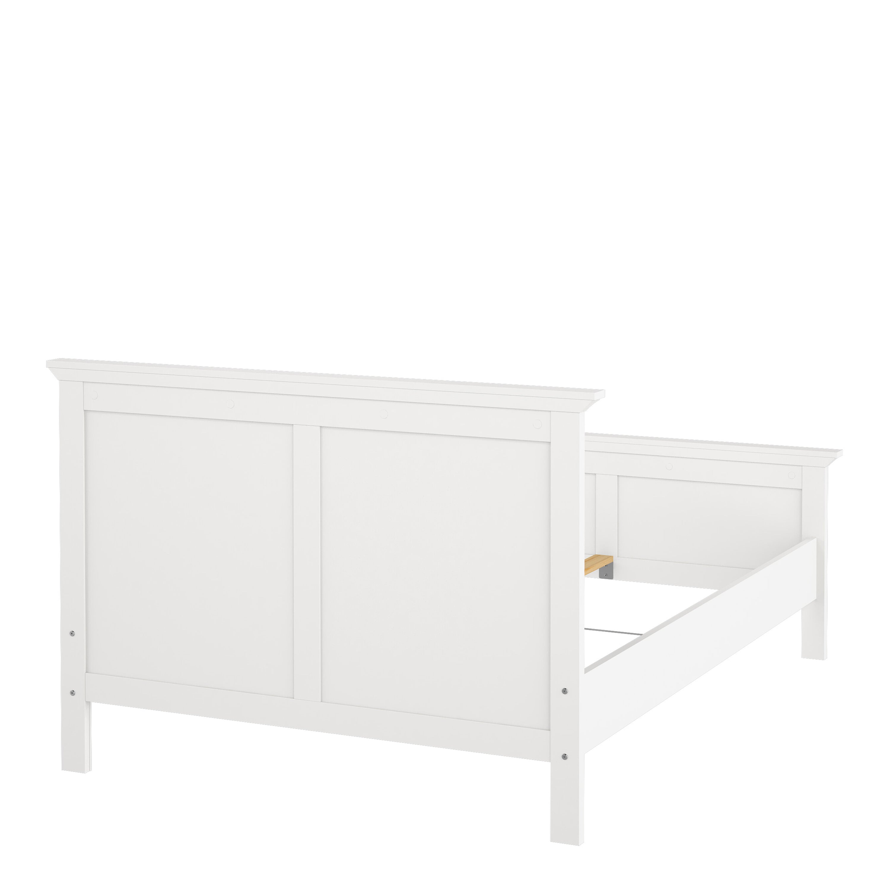 Paris Double Bed (140 x 200) in White – FTG, view 6