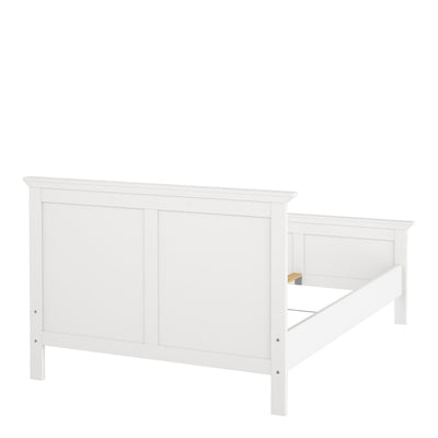 Paris Double Bed (140 x 200) in White – FTG, view 6