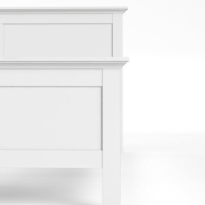 Paris Super King Bed (180 x 200) in White – FTG, view 9