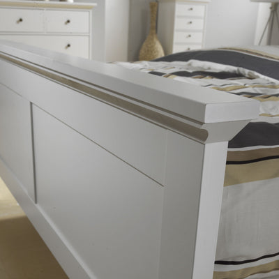 Paris Super King Bed (180 x 200) in White – FTG, view 12