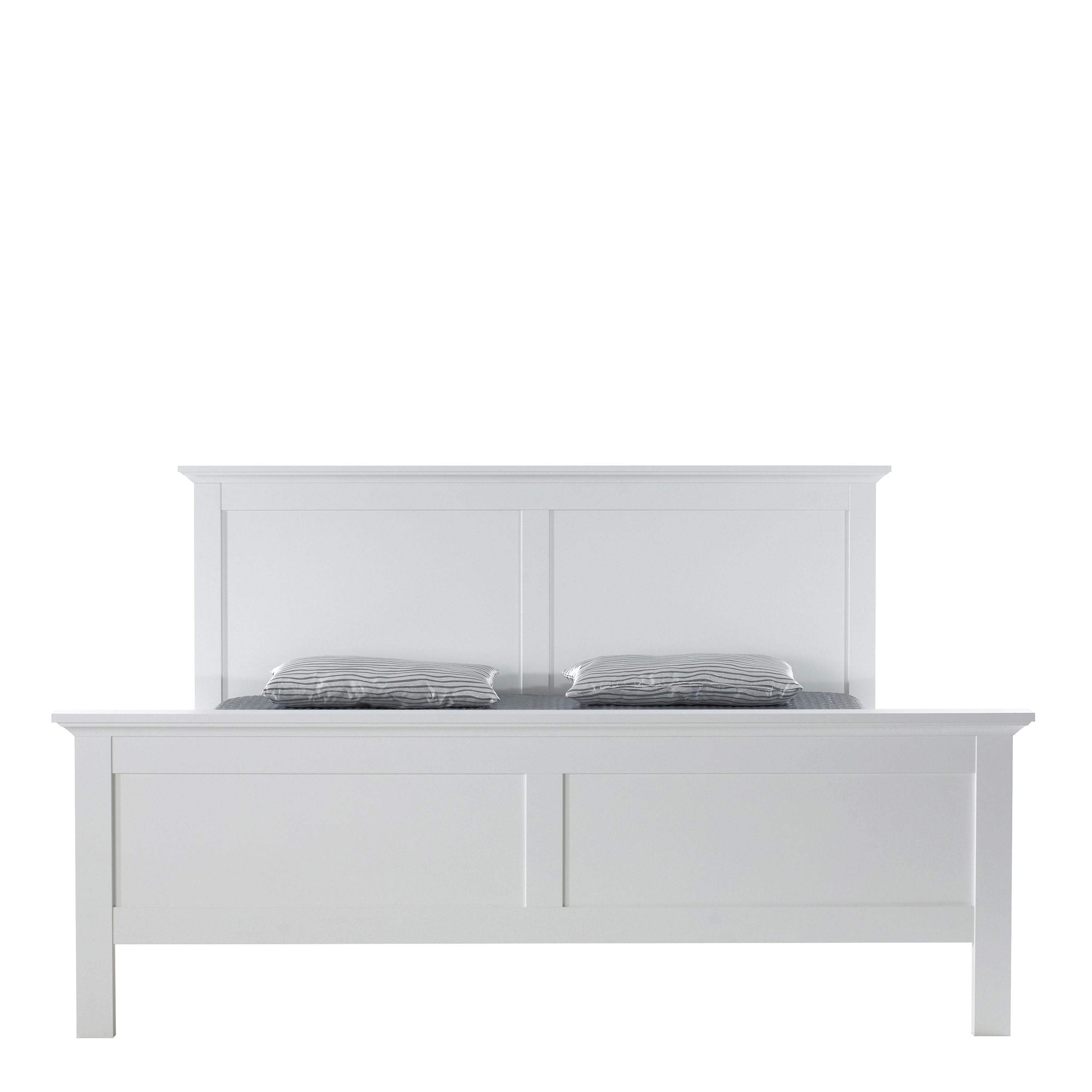 Paris Super King Bed (180 x 200) in White – FTG, view 6